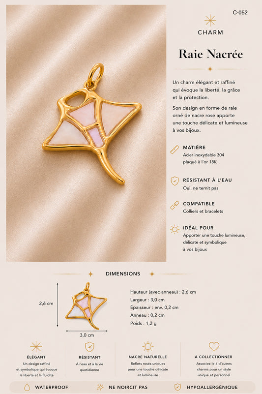 C-052 charm Raie nacrée