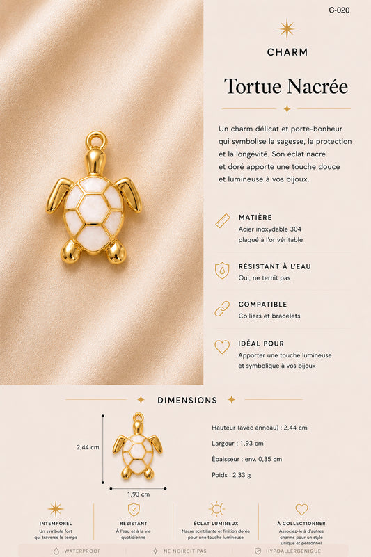 C-020 Charm Tortue Nacrée