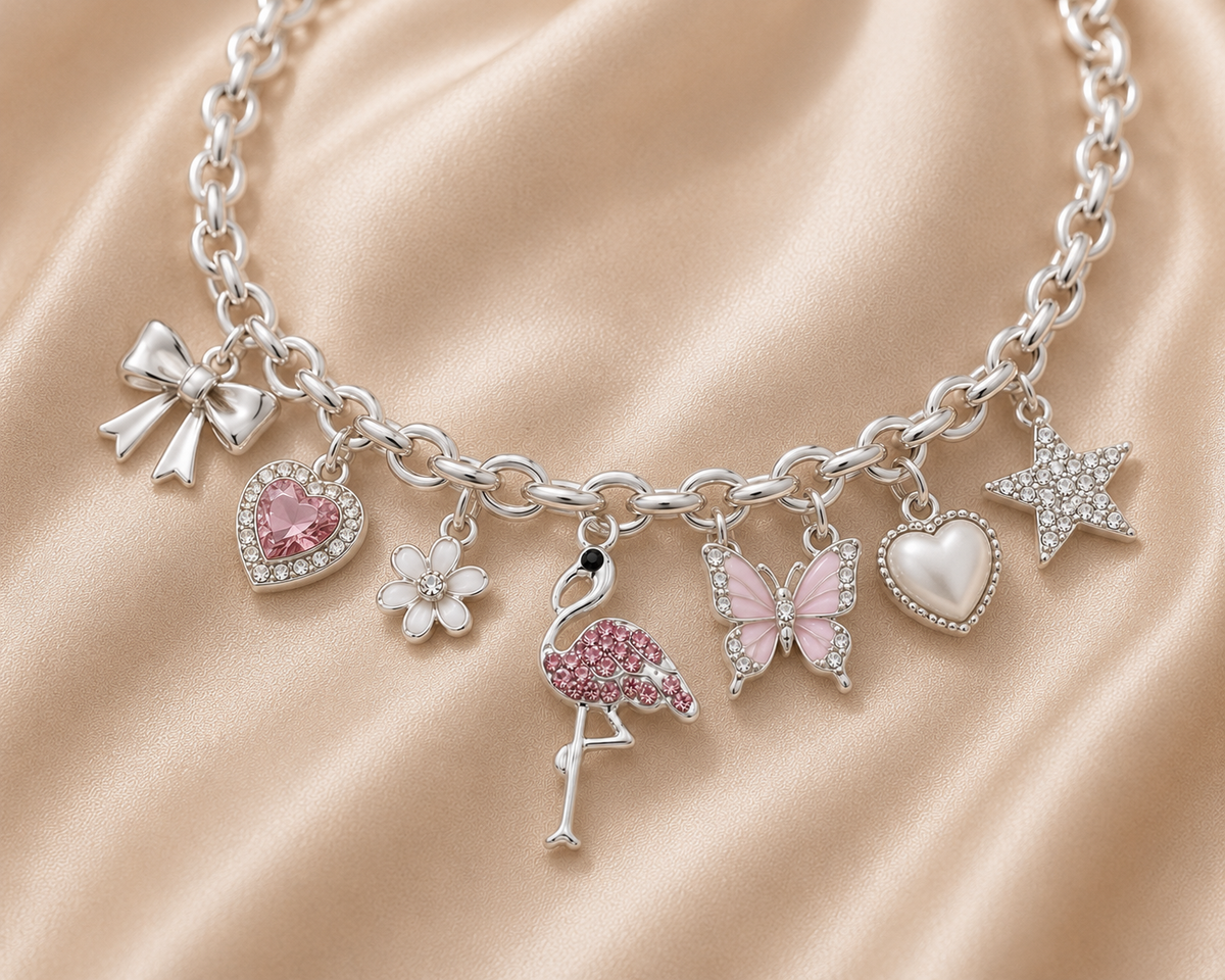 C-054 charm Flamant rose