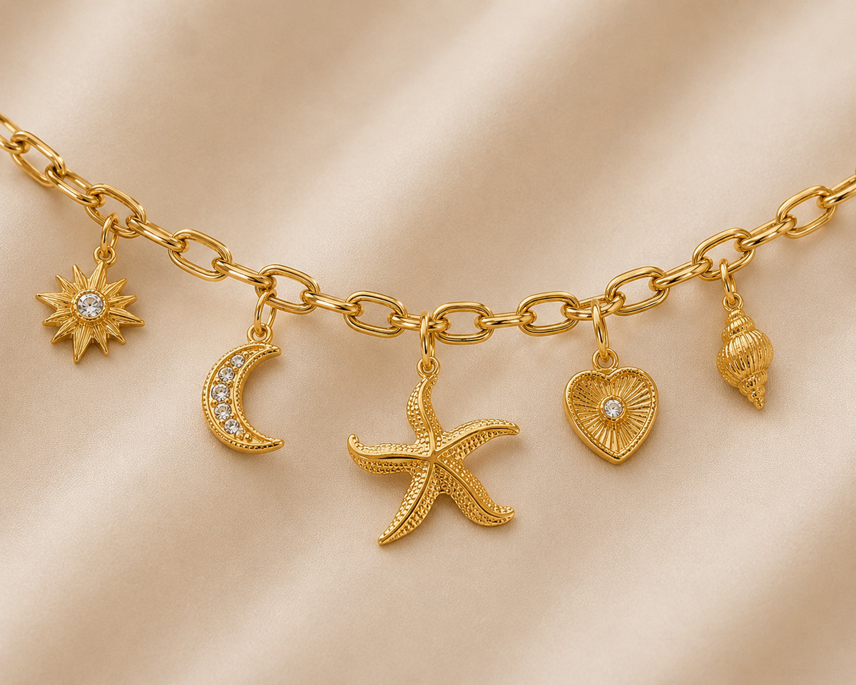 C-026 Charm Étoile de mer dorée