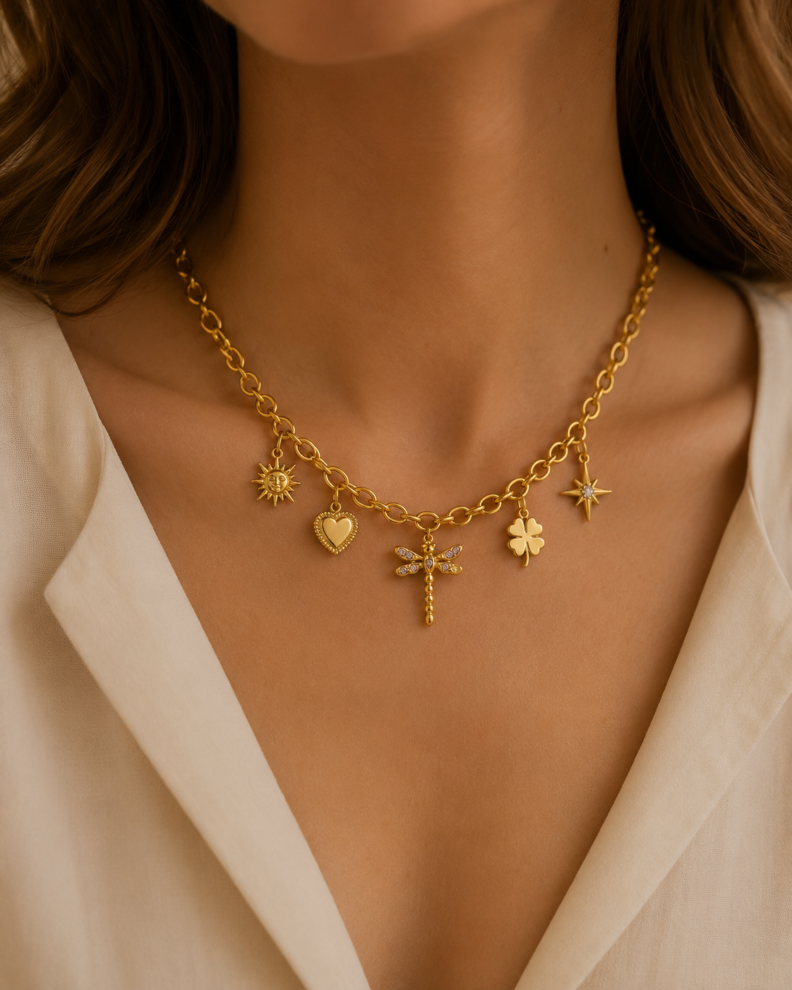 C-009 Charm libellule céleste
