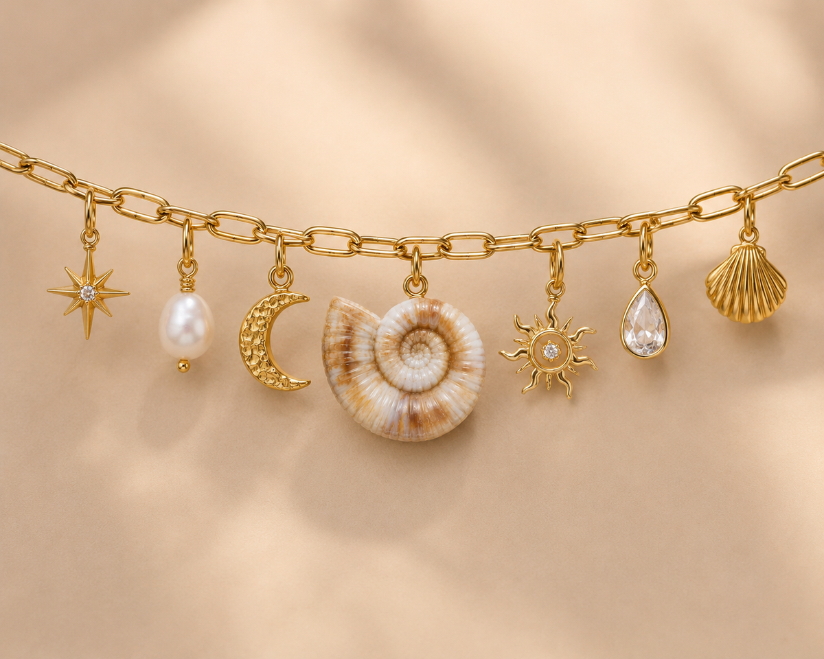 C-005 Charm coquillage spirale
