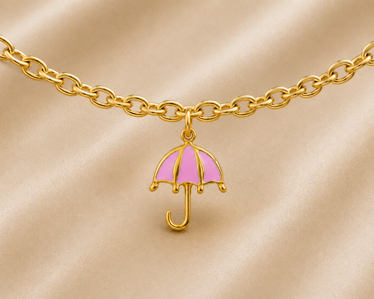 C-034 charm Parapluie rose