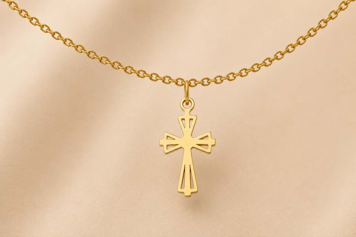 C-043 charm Croix ajourée