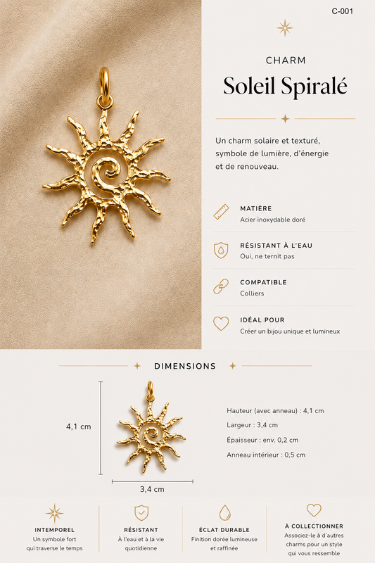 C-001 charm soleil Spirale