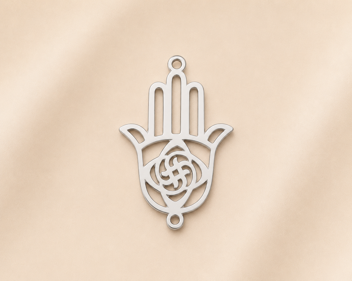 C-045 charm Main de Fatma argenté