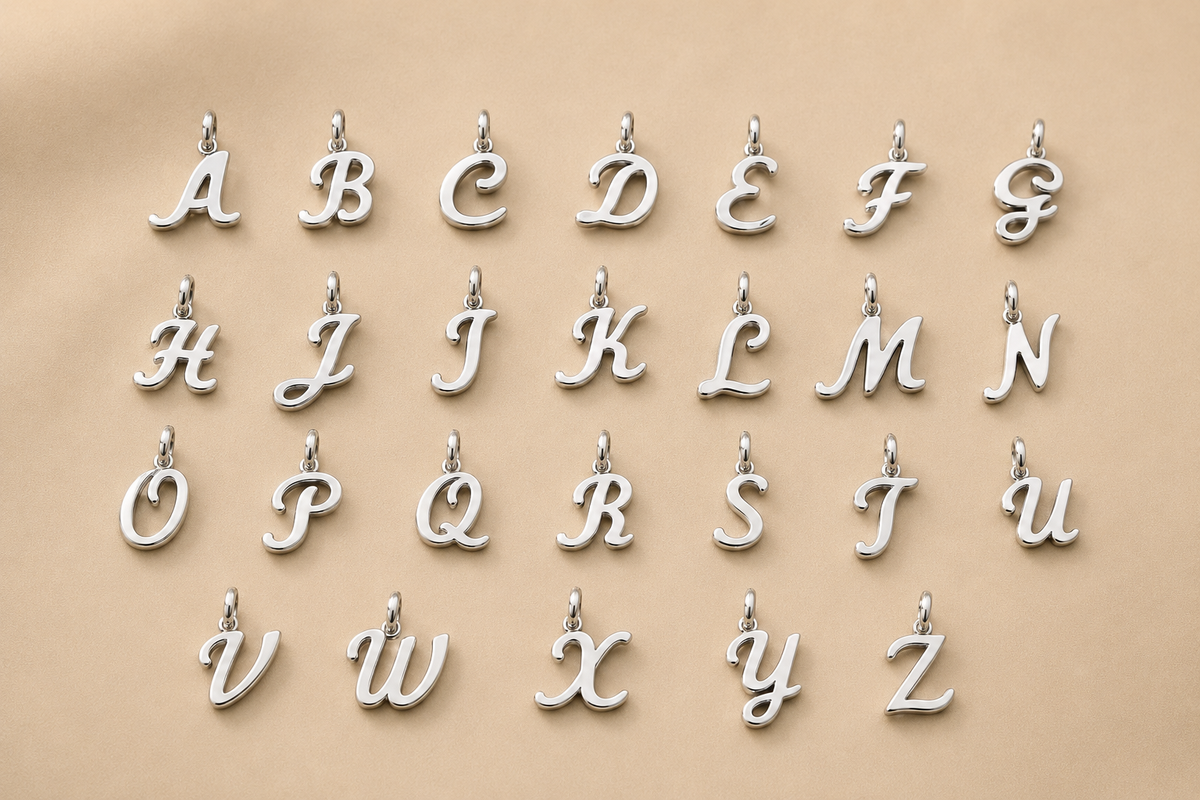 C-006 Charm lettre argent