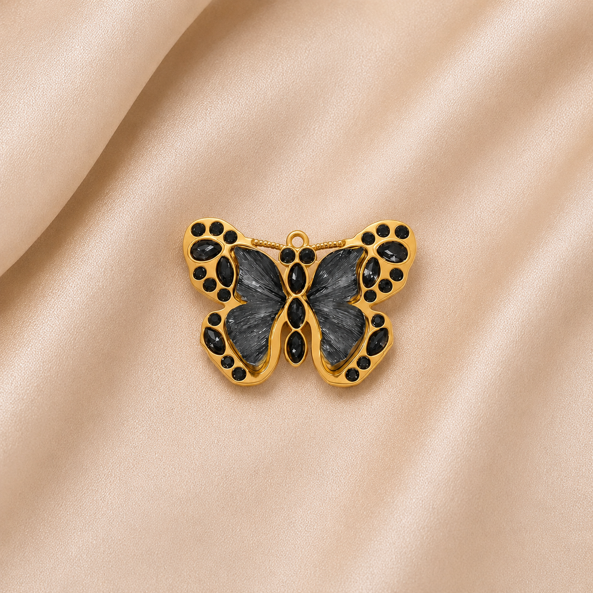 C-024 Charm Papillon lumineux gris