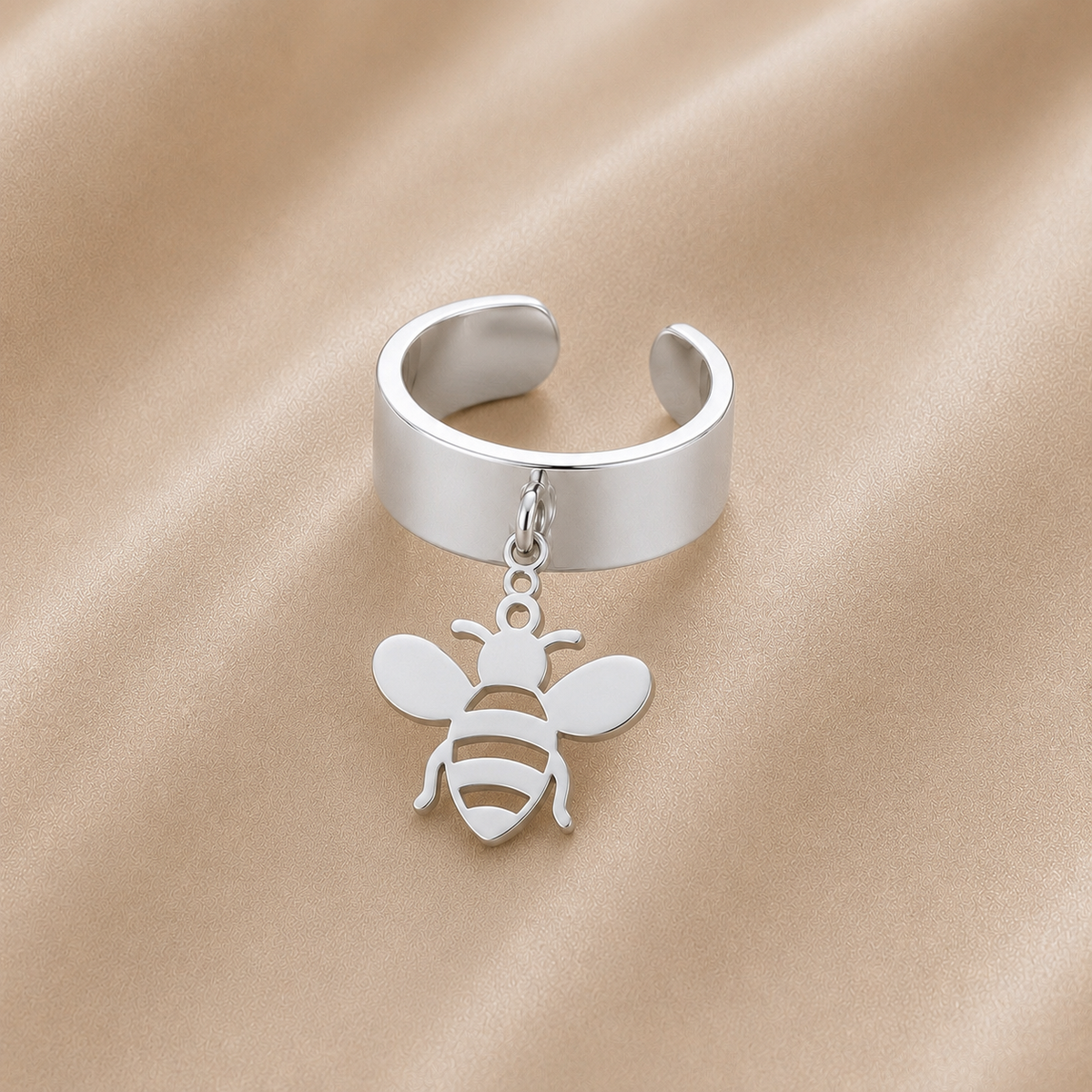 C-048 charm Abeille douce - argentée