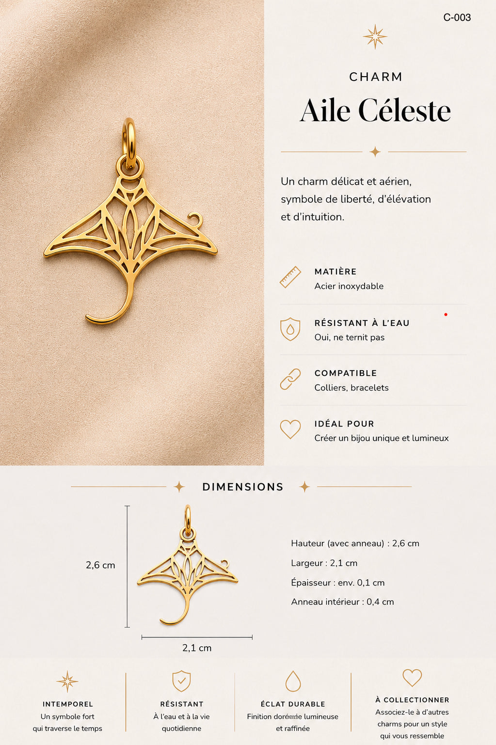C-003 Charm Aile céleste