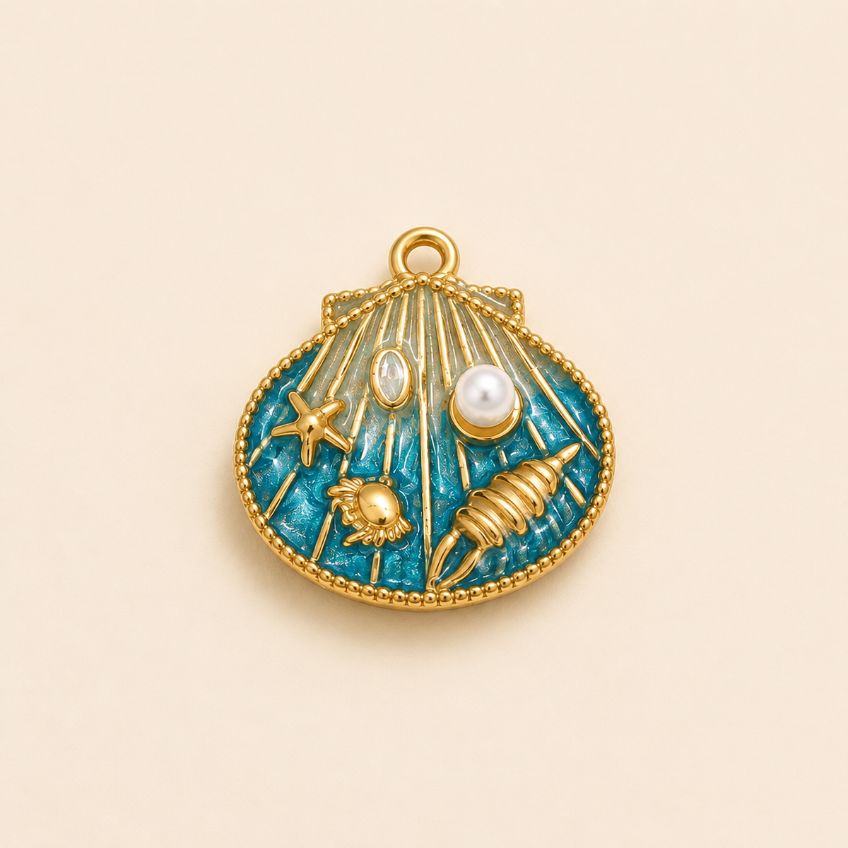 C-013 Charm Coquillage océan