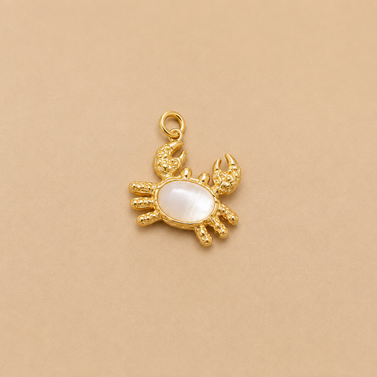 C-038 charm Crabe nacré