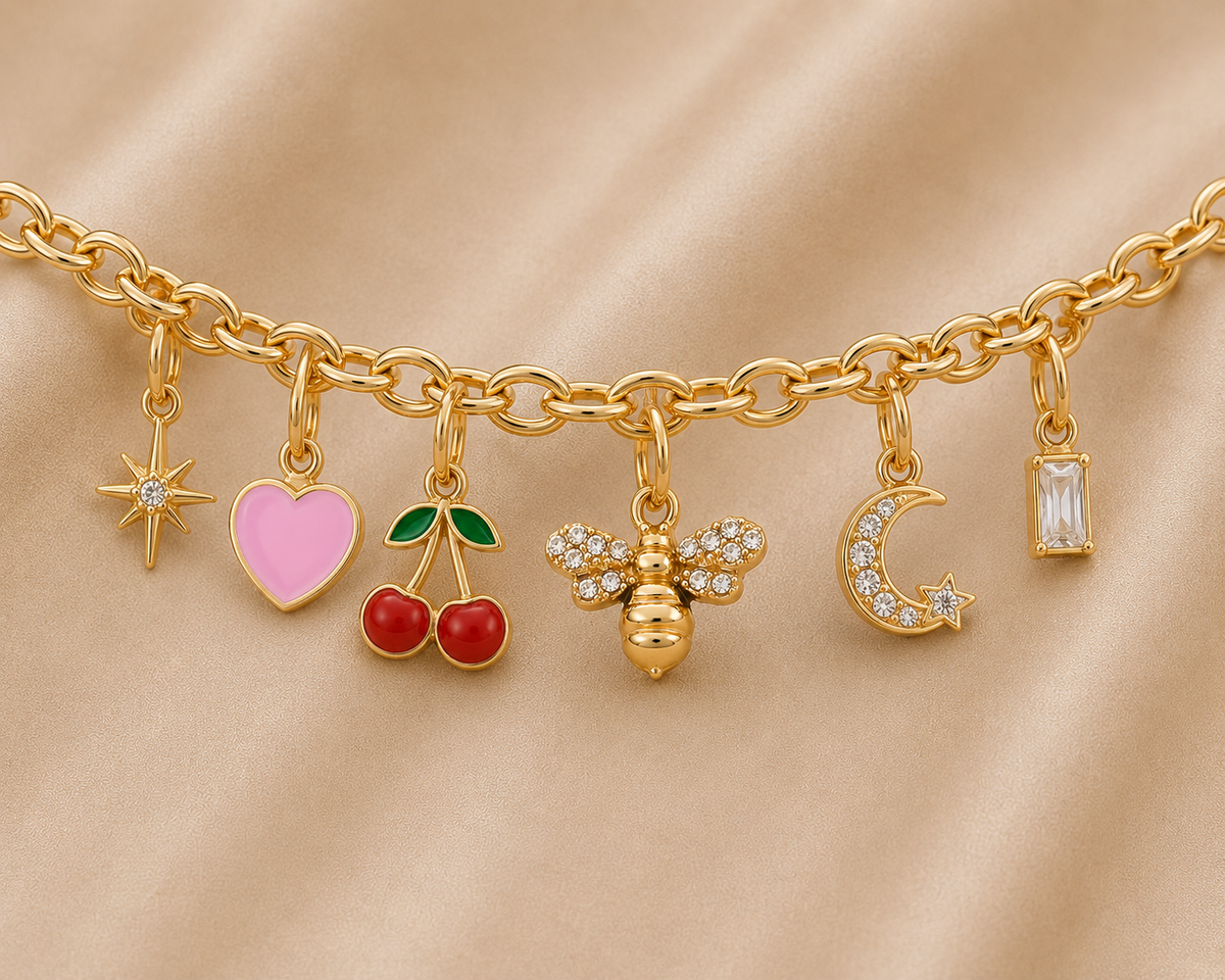 C-036 charm Abeille dorée