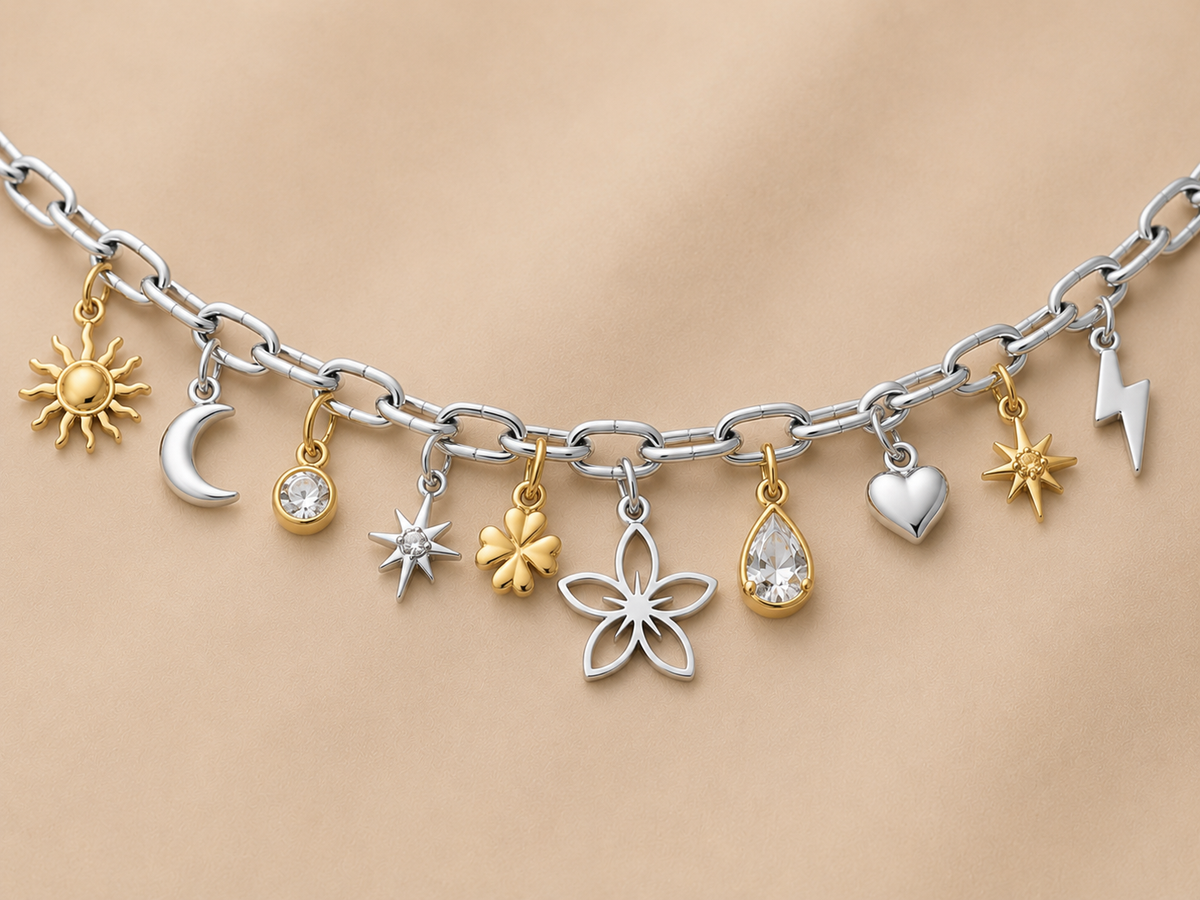 C-049 charm Fleur étoilée