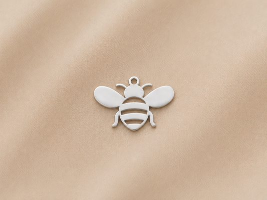 C-048 charm Abeille douce - argentée
