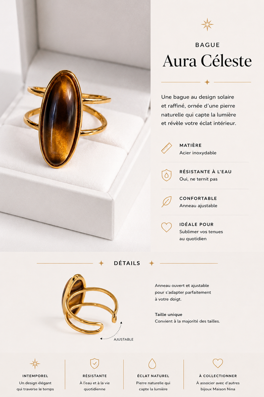 Bague Aura céleste
