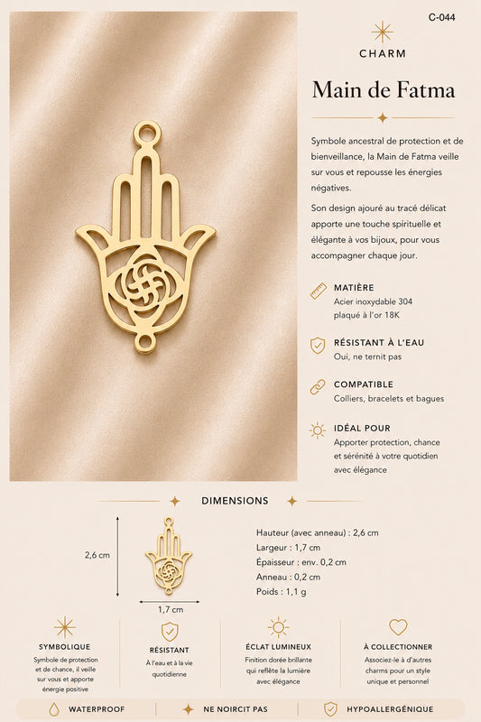 C-044 charm Main de Fatma